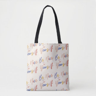 Motivierend Muster in farbenfroher Handzeichnung Tasche