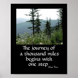 motivierend Naturposter Zen zitieren die Reise Poster