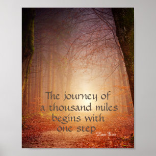 motivierend Naturposter Zen zitieren die Reise Poster