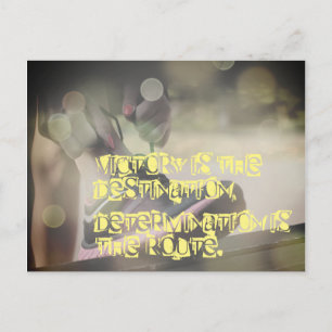 Motivierend Netball-Bild mit Slogan Postkarte