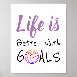 Motivierend Netball-Zitat für Leben und Ziele Poster