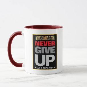 Motivierend nie aufgeben nie Übergabe Combo Tasse