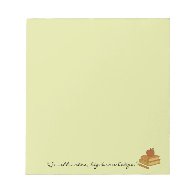 Motivierend Notepad - Kleine Anmerkungen Große Ken Notizblock (Vorderseite)