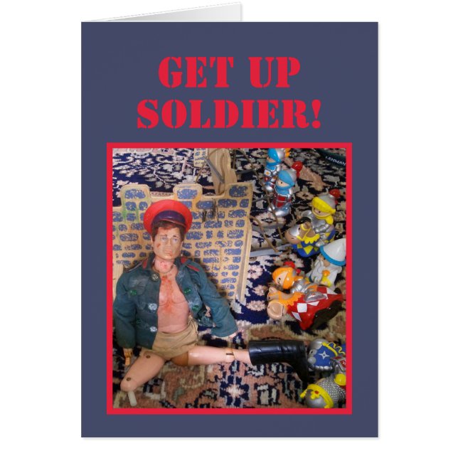 Motivierend oder Viel Glück-Grußkarte (Vorne)