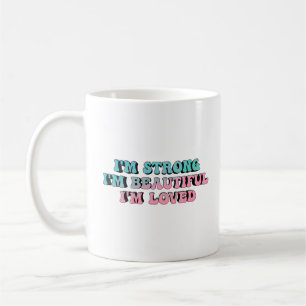motivierend Phrasen über positive Einstellung Kaffeetasse