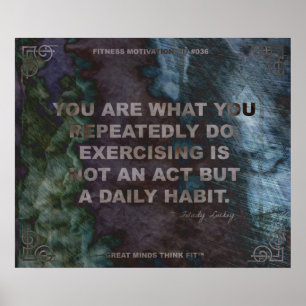 Motivierend Plakat für Fitness-Zitat #036