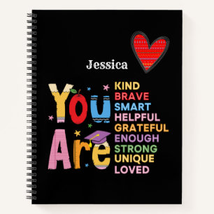 Motivierend positive Bejahungen Notizbuch