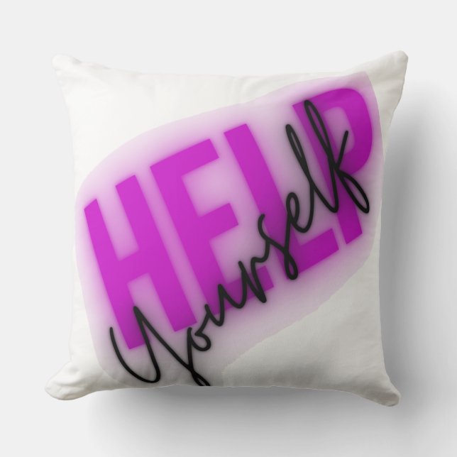 Motivierend positives Angebotsdesign Kissen (Vorderseite)