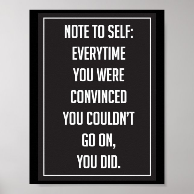 Motivierend Poster (Vorne)