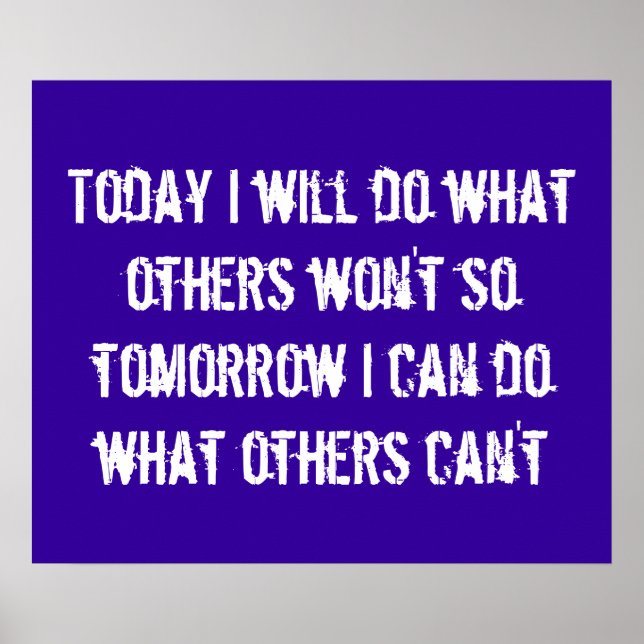 Motivierend Poster (Vorne)