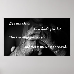 Motivierend Poster Behalte nach vorne