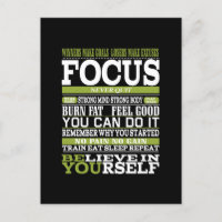 Motivierend Poster bleibe konzentrierte Arbeit har