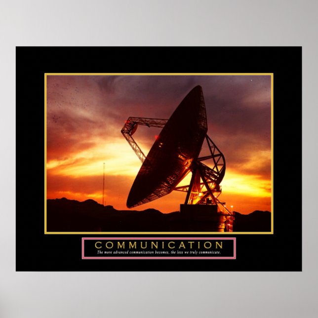 Motivierend Poster "Communication" 22x28 (Vorne)