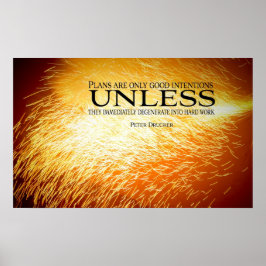 Motivierend Poster drucken bei harter Arbeit