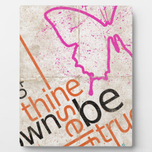 Motivierend Poster Fotoplatte