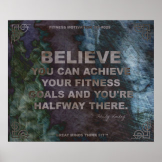 Motivierend Poster für Fitness Zitat #025