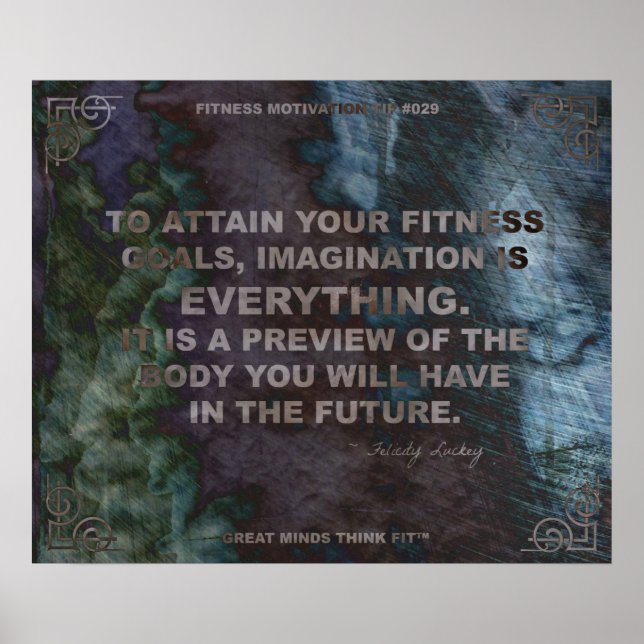 Motivierend Poster für Fitness Zitat #029 (Vorne)