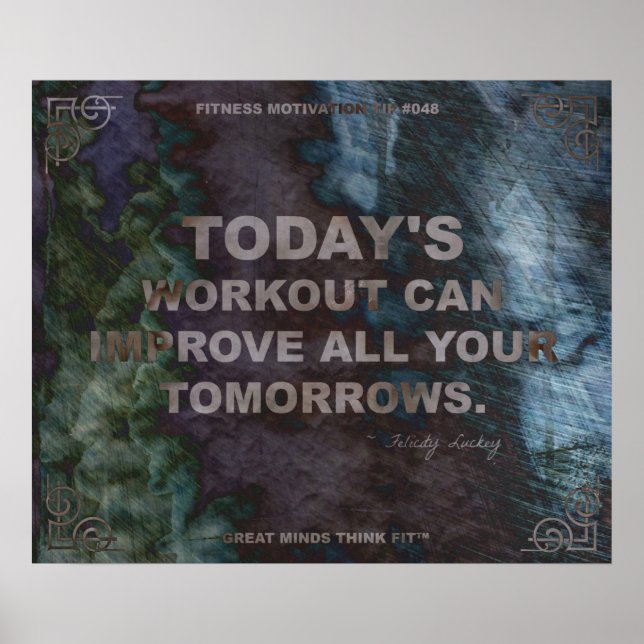 Motivierend Poster für Fitness Zitat #048 (Vorne)