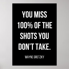 motivierend Poster in Schwarzweiß