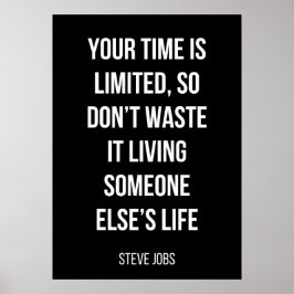 motivierend Poster in Schwarzweiß