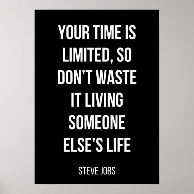 motivierend Poster in Schwarzweiß (Vorne)