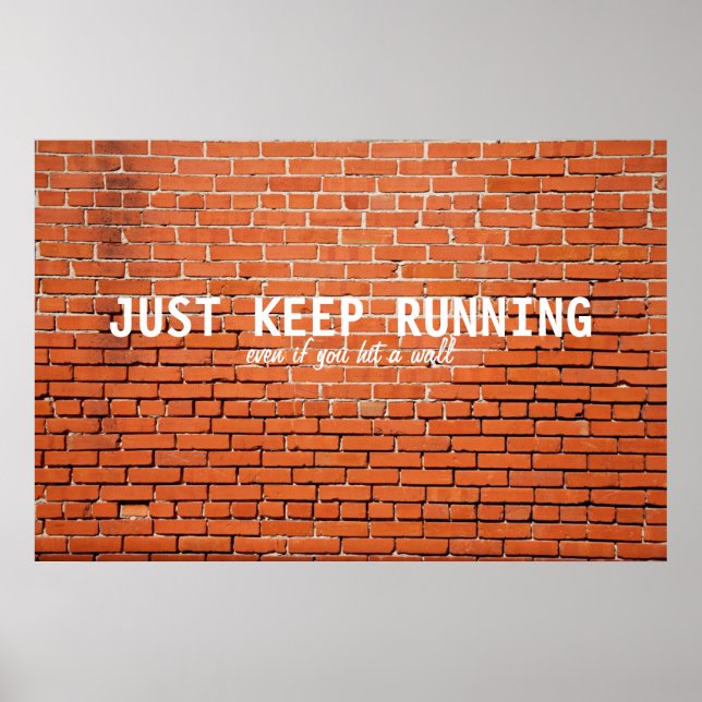 Motivierend Poster laufen (Vorne)