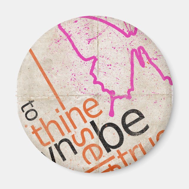 Motivierend Poster Magnet (Vorne)