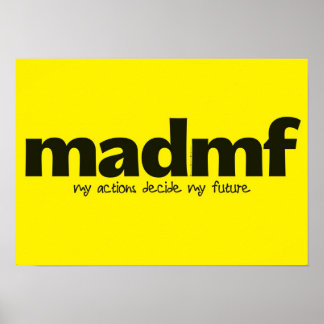 Motivierend Poster - Meine Aktionen entscheiden üb