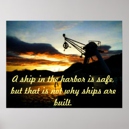 Motivierend Poster mit nautischem Thema