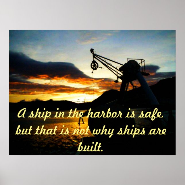 Motivierend Poster mit nautischem Thema (Vorne)