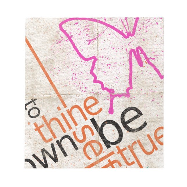 Motivierend Poster Notizblock (Vorderseite)