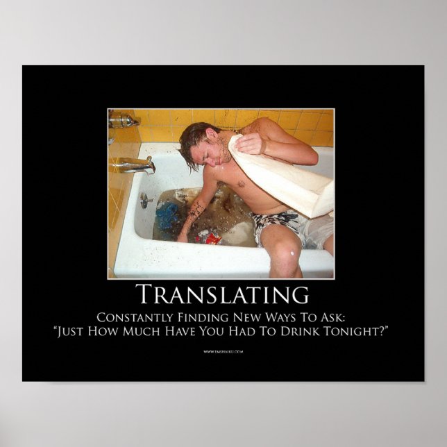 Motivierend Poster übersetzen (Vorne)