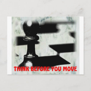 Motivierend Postkarte aus der Schachwelt
