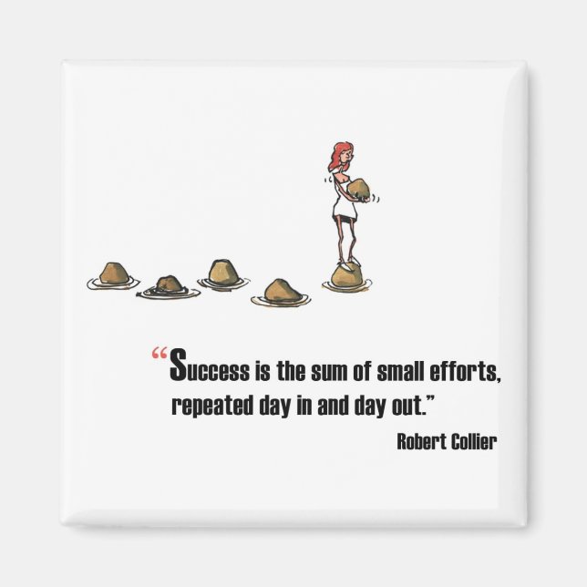 Motivierend Prüfungsziffer von Robert Collier Magnet (Vorne)