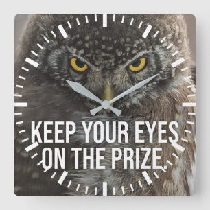 Motivierend Quadratische Wanduhr