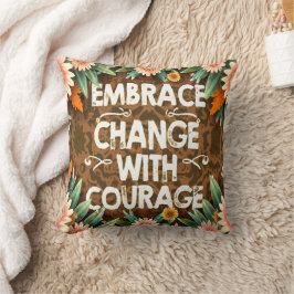 MOTIVIEREND QUOTE EINFACHES ELEGANTES BLUMENDESIGN KISSEN