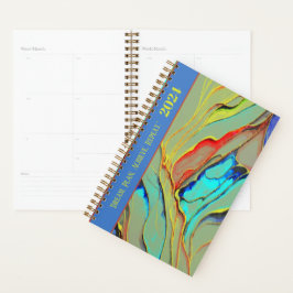MOTIVIEREND QUOTE-RETRO-WASSERFARBENZEICHEN-DESIGN PLANER