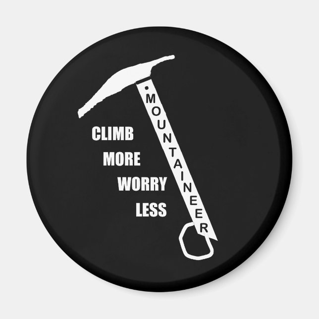 motivierend Quoten für Bergsteiger Magnet (Vorne)