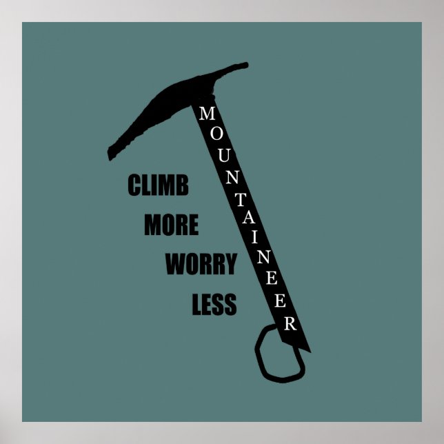 motivierend Quoten für Bergsteiger Poster (Vorne)