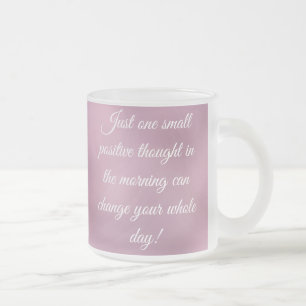 MOTIVIEREND QUOTEN KAFFEE-TASSE MATTGLASTASSE