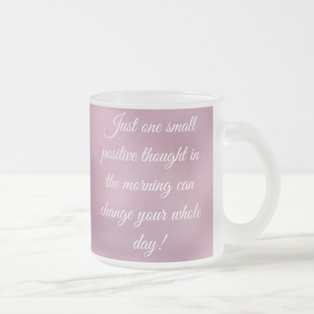 MOTIVIEREND QUOTEN KAFFEE-TASSE MATTGLASTASSE (Rechts)
