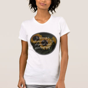 motivierend Redewendungen für die Selbstannahme am T-Shirt