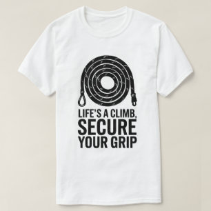Motivierend Rock Climbing Rope Adventure Zitat T-Shirt
