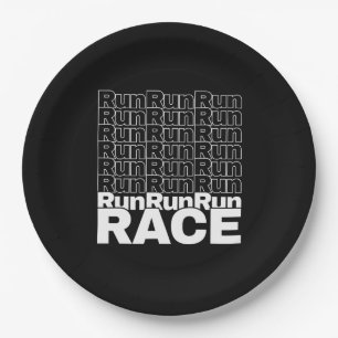 Motivierend Runner-In-Training-Zitat - Rennen lauf Pappteller