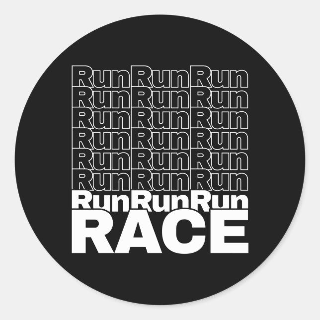 Motivierend Runner-In-Training-Zitat - Rennen lauf Runder Aufkleber (Vorderseite)