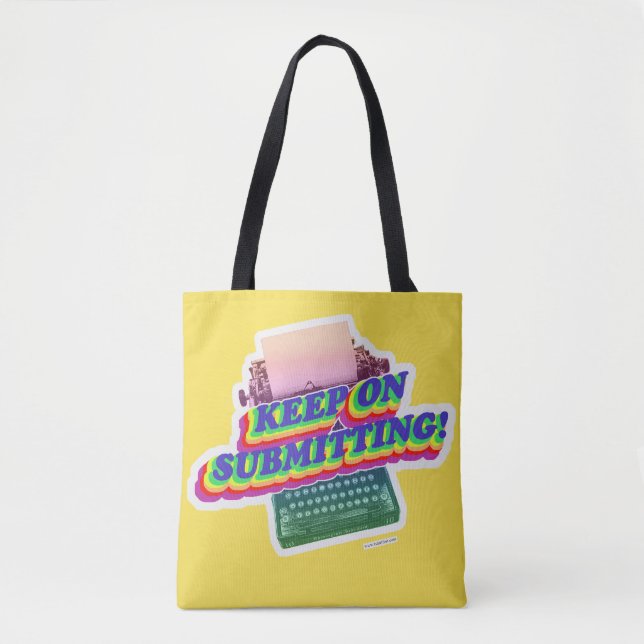 Motivierend Schreiben behalten Tasche (Vorderseite)
