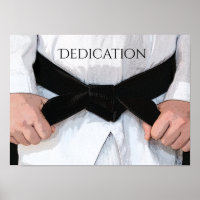 Motivierend Schwarzgürtel-Dedication für Kampfkuns