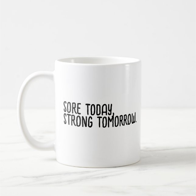 Motivierend Slogan Kaffeetasse (Links)