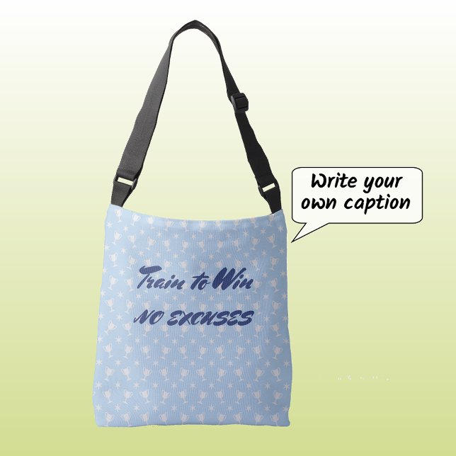 Motivierend Sporttrophäe Tragetaschen Mit Langen Trägern (Cross-body bag light blue)