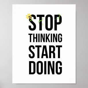 Motivierend, STARKES DENKEN BEGINNT Poster